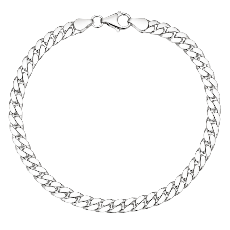 BNH panserarmbånd i sølv 18,5 cm x 5,4 mm