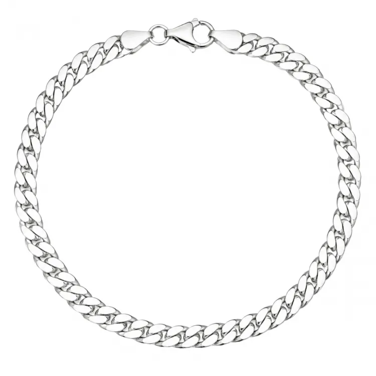 BNH panserarmbånd i sølv 18,5 cm x 5,4 mm