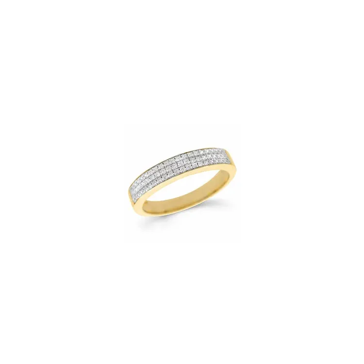 diamant gull ring i 14 karat gull 0,18 ct