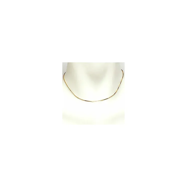 Kort veneziahalskjede i forgylt sølv 38 cm x 1,2 mm