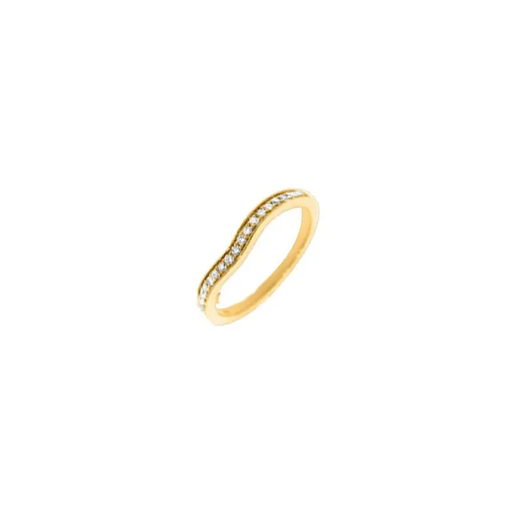 diamant gull ring i 14 karat gull 0,14 ct