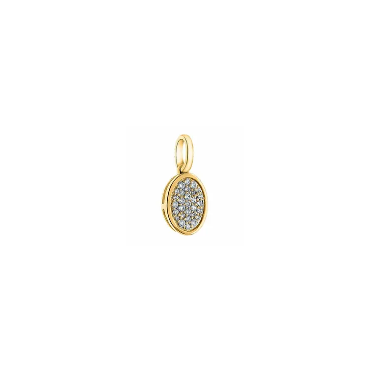 Trendy diamantanheng i 14 karat gull 0,14 ct