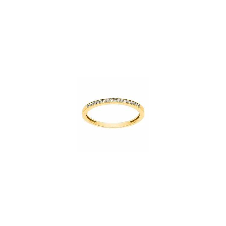 smal diamant gull ring i 14 karat gull 0,07 ct