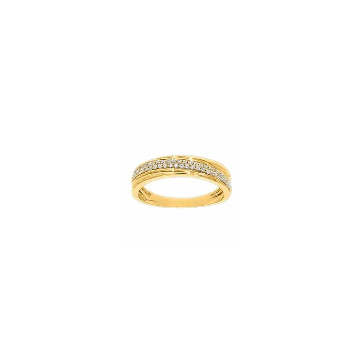 diamantring i 14 karat gull 0,20 ct