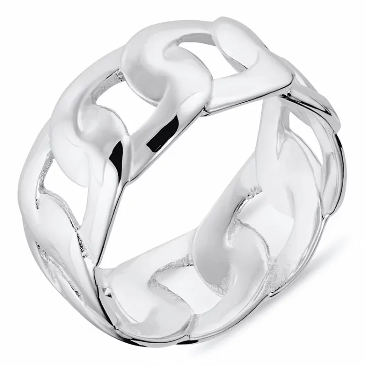 panzer ring i sølv