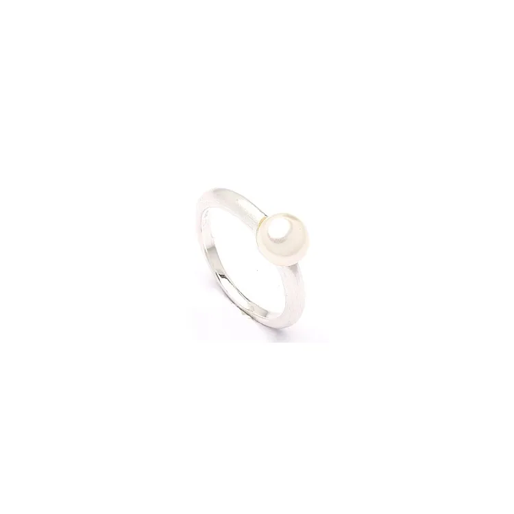 perle ring i sølv