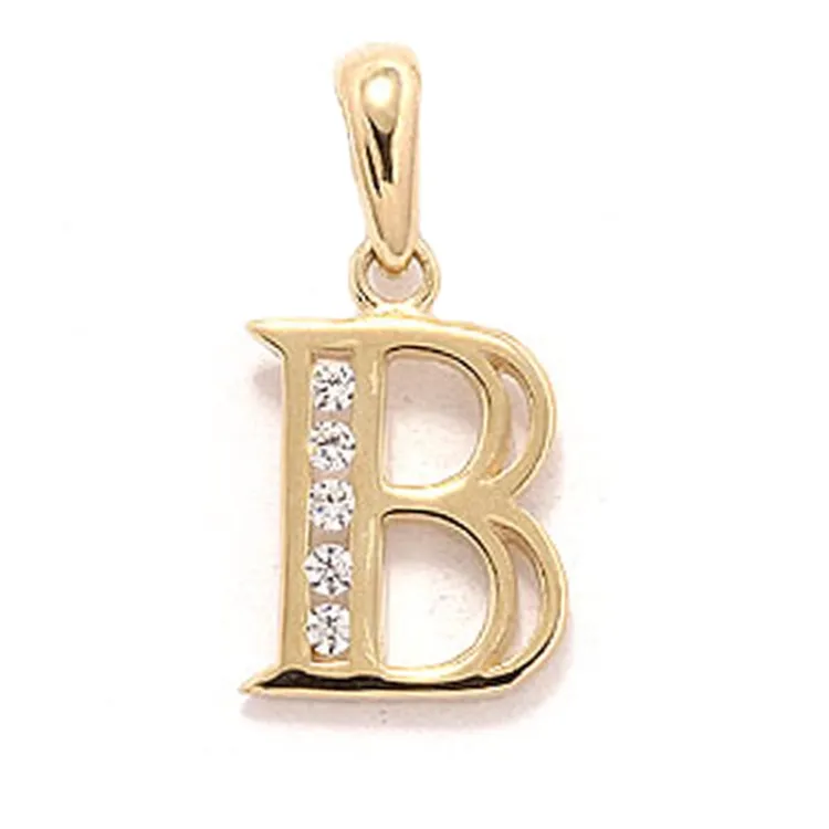 bokstav b anheng i 8 karat