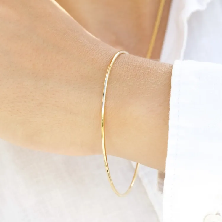 armbånd i forgylt sølv 65 mm x 65 mm x 2,0 mm
