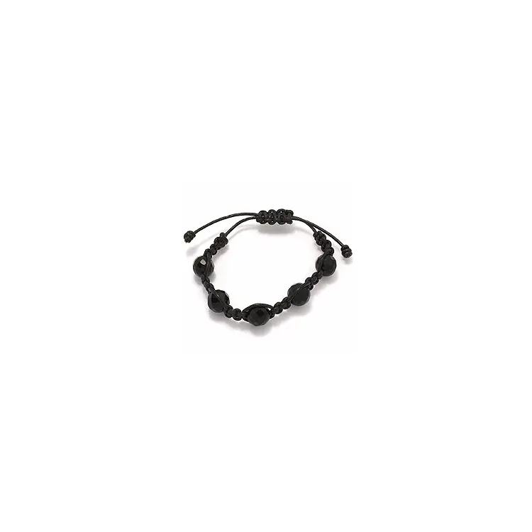 Svart armbånd i lær