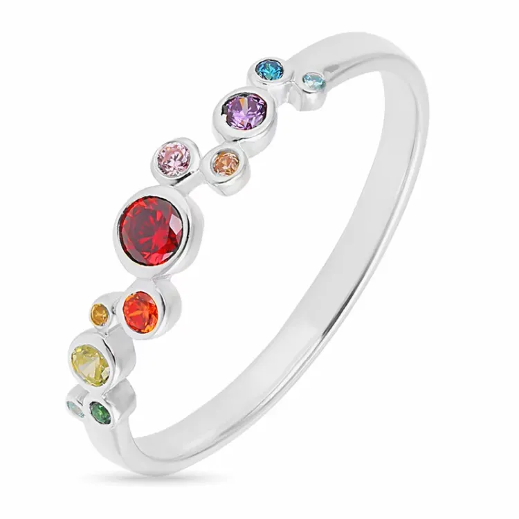multifarget ring i sølv - Bubbly Twist