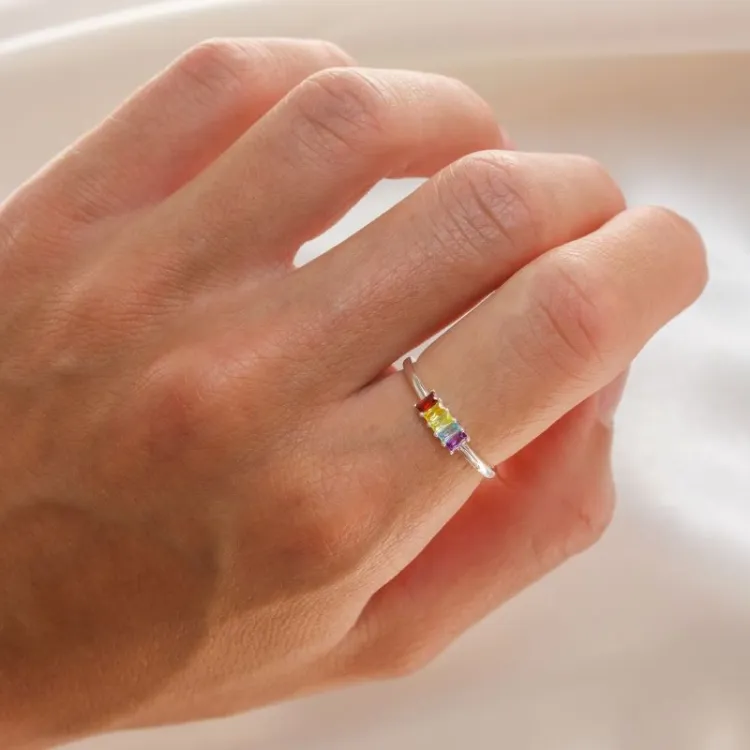 multifarget zirkon ring i sølv