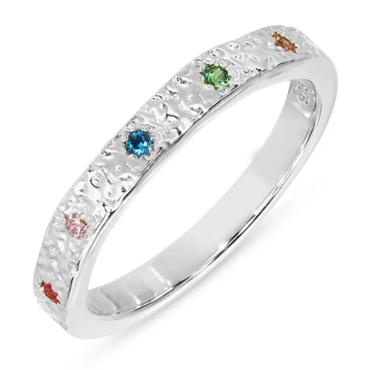 multifarget zirkon ring i sølv