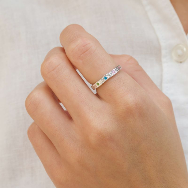 multifarget zirkon ring i sølv