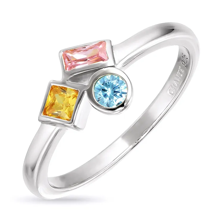 multifarget zirkon ring i sølv