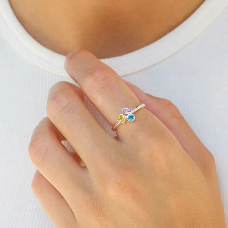 multifarget zirkon ring i sølv