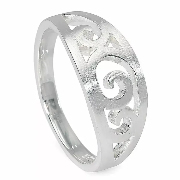 Matt ring i sølv