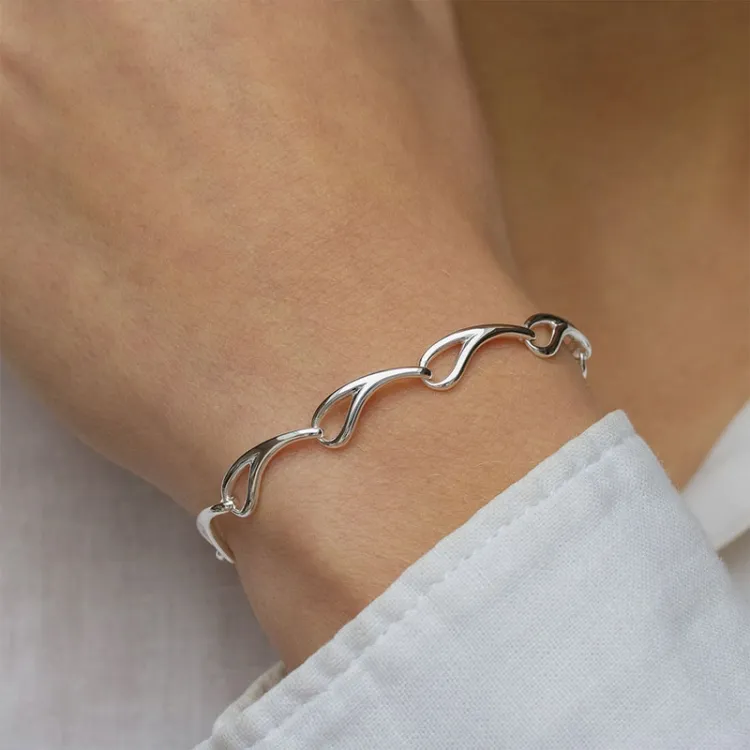 armbånd i sølv  x 5,8 mm
