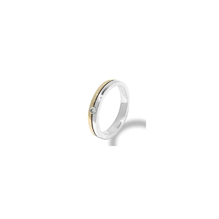 Ring i oksidert sterlingsølv med 8 karat