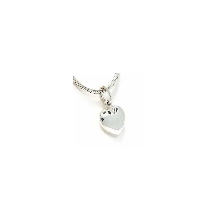 11 x 10 mm hjerte anheng i sølv