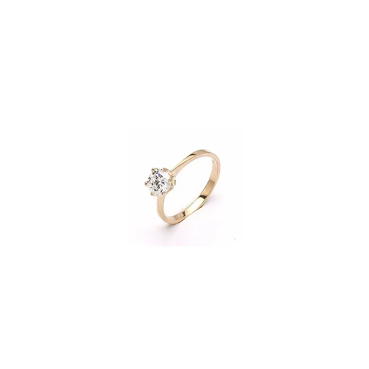 Rund ring i 9 karat gull