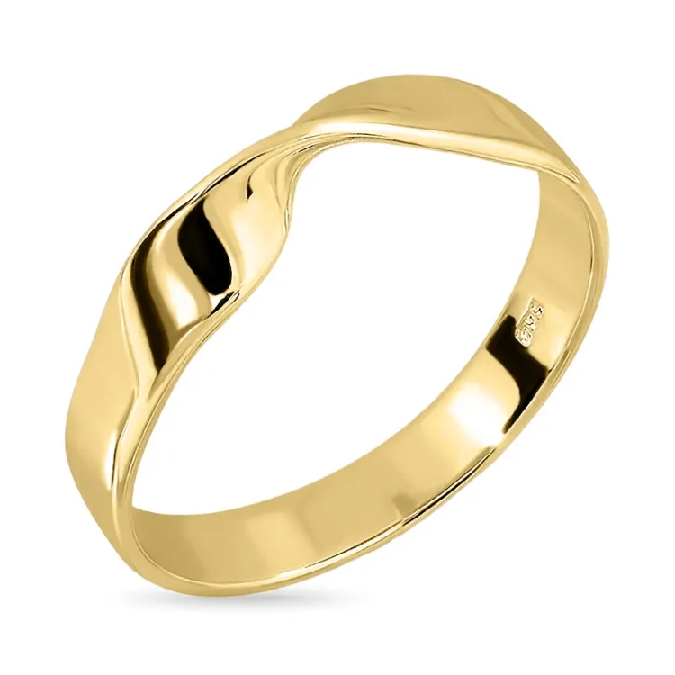 ring i forgylt sølv