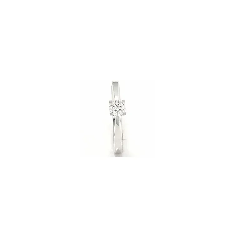 Enkel diamant hvittgullsring i 14 karat hvitt gull 0,30 ct