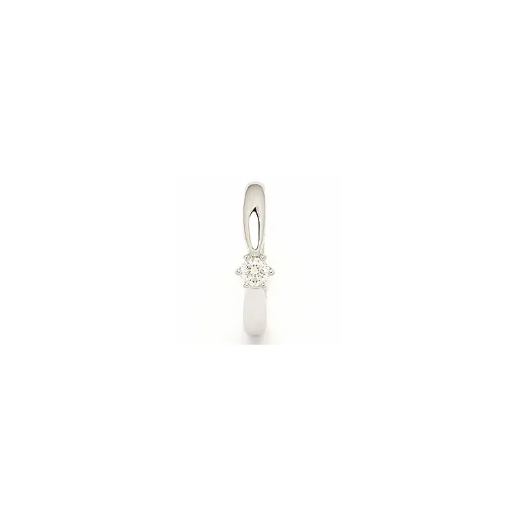 diamant hvittgullsring i 14 karat hvitt gull 0,20 ct