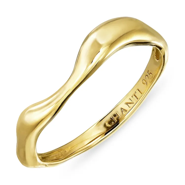 ring i forgylt sølv - Lumé Essence