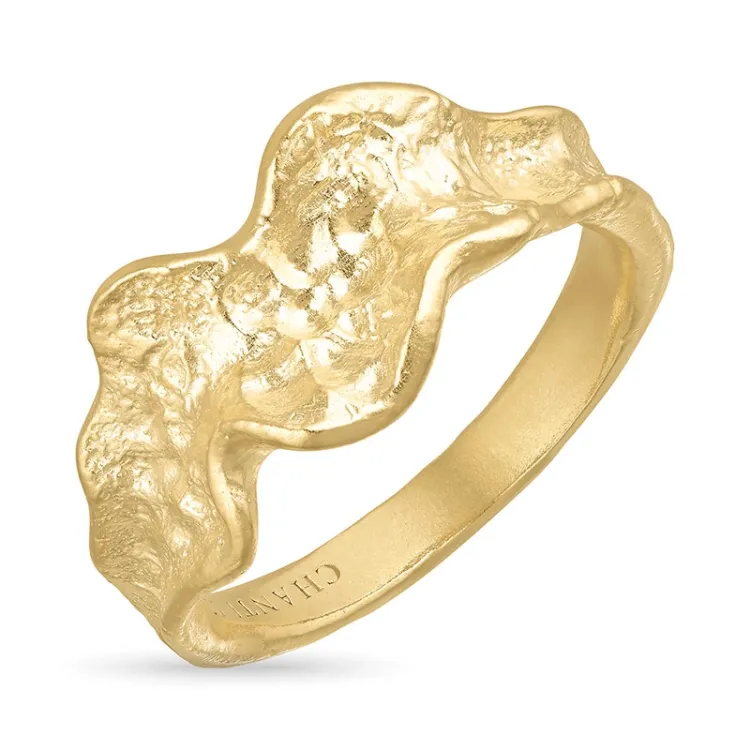 ring i forgylt sølv - Lumé Etched