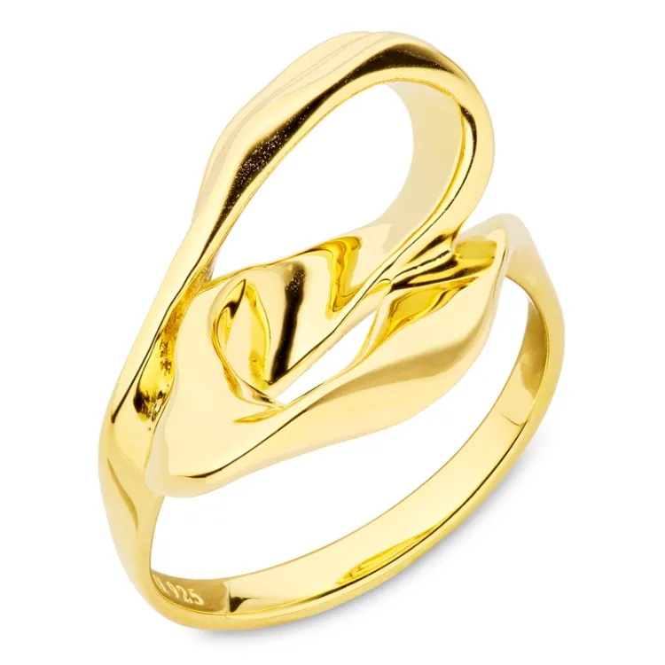 ring i forgylt sølv - Lumé Essence