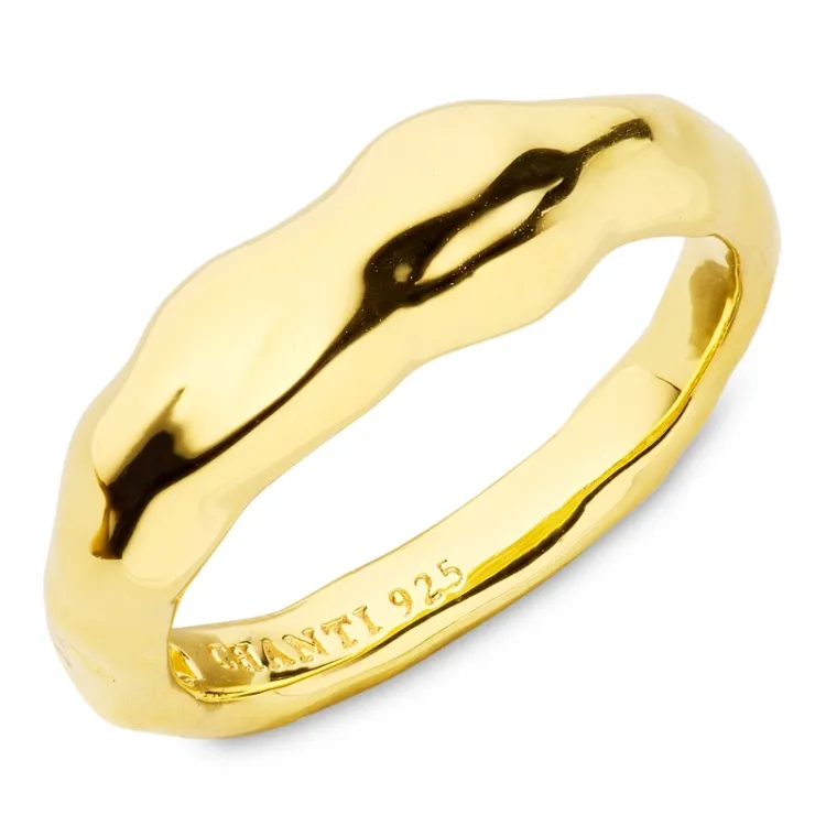 ring i forgylt sølv - Lumé Essence