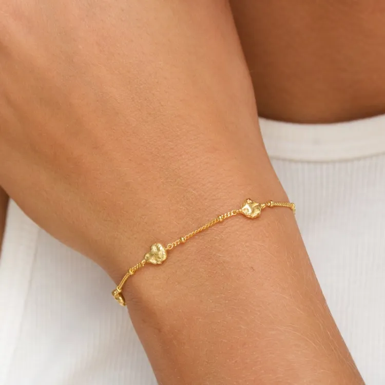 armbånd i forgylt sølv - Lumé Etched