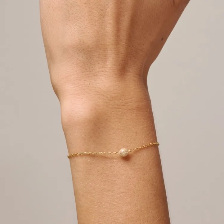 Enamel Balloon Sparkle armbånd i forgylt sølv