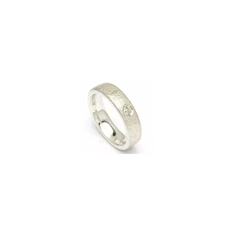 kolleksjonsprøve zirkon ring i sølv
