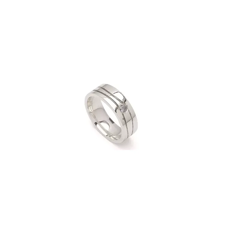 kolleksjonsprøve zirkon ring i sølv