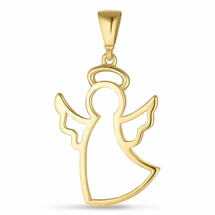 kolleksjonsprøve engel anheng i 9 karat gull - Gold Collection