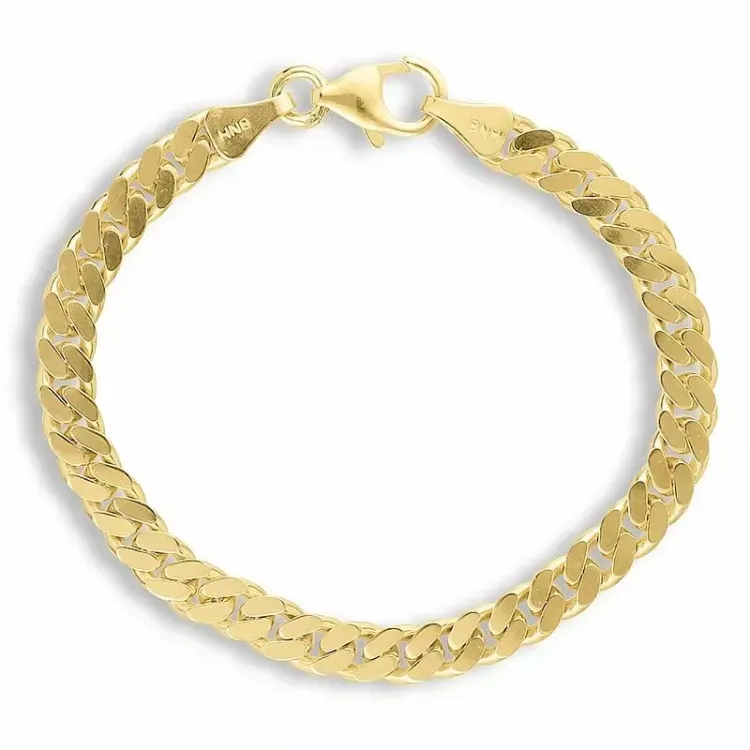 kolleksjonsprøve BNH panserarmbånd i forgylt sølv 21 cm x 5,4 mm