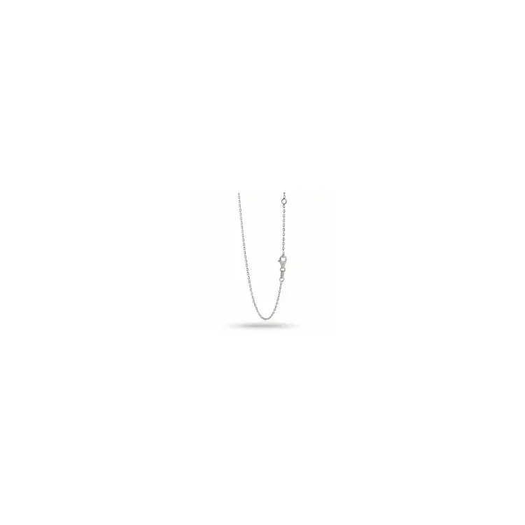 kolleksjonsprøve ankerhalskjede i rodinert sølv 42 plus 3cm x 1,4 mm