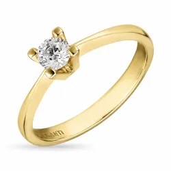zirkon ring i 8 karat