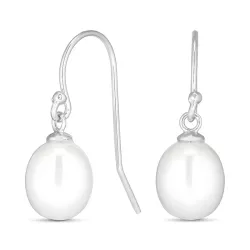 7-7,5 mm perleøredobb i rodinert sølv