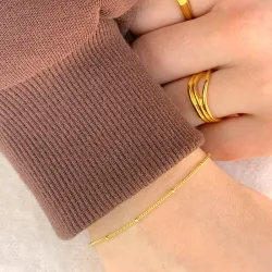 NORDAHL ANDERSEN armbånd i forgylt sølv