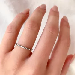 Blank Simple Rings ring i oksidert sterlingsølv