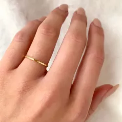 Elegant Simple Rings ring i forgylt sølv
