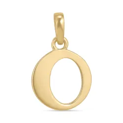 bokstav o anheng i 9 karat gull - My Letter