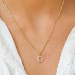 bokstav o anheng i 9 karat gull - My Letter