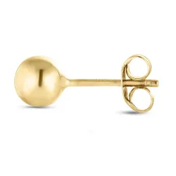 4 mm kule 1/2 par ørepynt i 9 karat gull