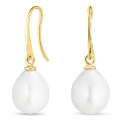 perle øredobber i 9 karat gull - Gold Collection