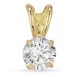 rundt anheng i 9 karat gull - Gold Collection