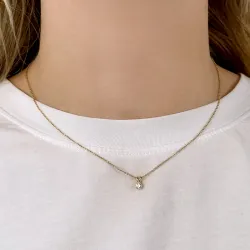 rundt anheng i 9 karat gull - Gold Collection