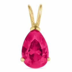 dråpe rosa anheng i 9 karat gull - Gold Collection